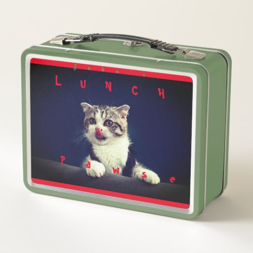 Cat  Kitten Animal Fun Metal Lunch Box