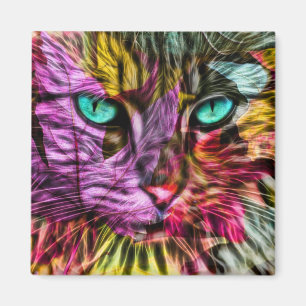 Cat Kitten Artsy Magnet