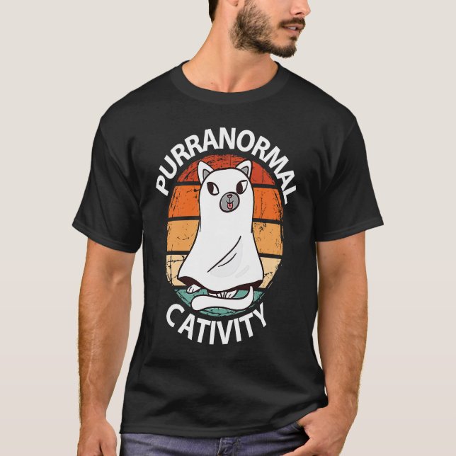 Cat Kitten Cat Owner Cat  Halloween T-Shirt (Front)