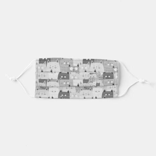 Cat Kitten face Mask pets animals mom kitty kitten (Front, Folded)