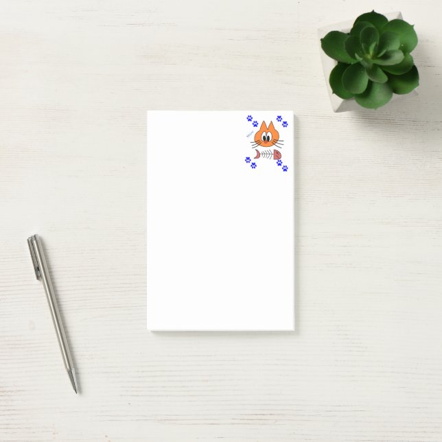 Cat Kitten Fish Notes  (Office)