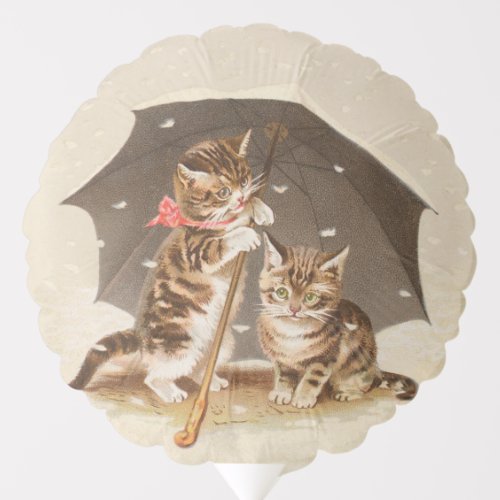 Cat Kitten kitty antique vintage pretty cute  Balloon