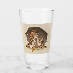 Cat Kitten kitty antique vintage pretty cute Glass