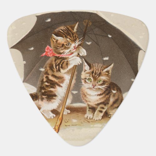 Cat Kitten kitty antique vintage pretty cute  Guitar Pick