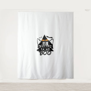 Cat Kitten Kitty Novelty Funny Halloween Spooky bo Tapestry