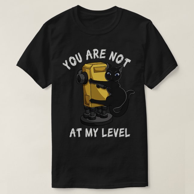 Cat Kitten Land Surveyor Geomatics Geomatics Engin T-Shirt (Design Front)