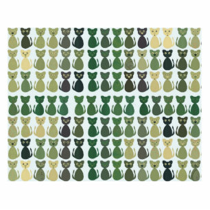 Cat Kitten Pet Colorful Pattern Peace Love Destiny Cutout