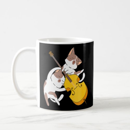 Cat Kitten Playing Cello Cat Lover Cello Player Ce Coffee Mug