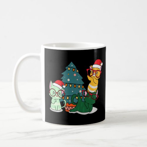 Cat Kitten Santa Hat Christmas Kitty X Mas Boys Gi Coffee Mug