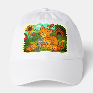 Cat, Kittens, Mother Cat Hat