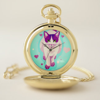 Cat, Kitty, Meow Pocket Watch
