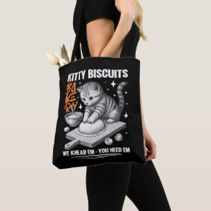 Cat Kneading Baker Kitty Biscuits We Knead Em You Tote Bag