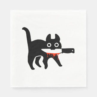 Cat Knife Napkins