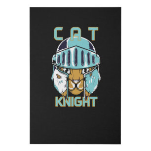 Cat Knight Faux Canvas Print