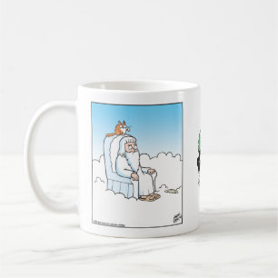 Cat knocks off God's Halo Coffee Mug