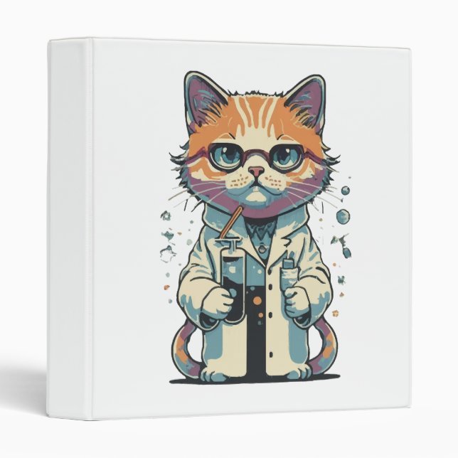 Cat Lab Focused 3 Ring Binder (Front/Spine)