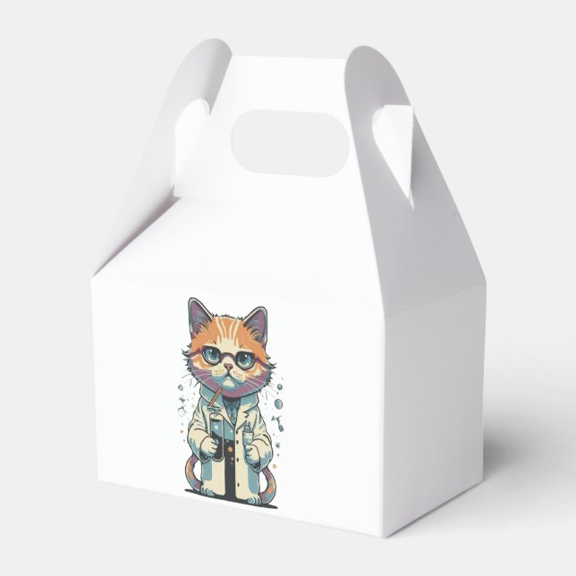 Cat Lab Focused Favor Boxes (Front Side)