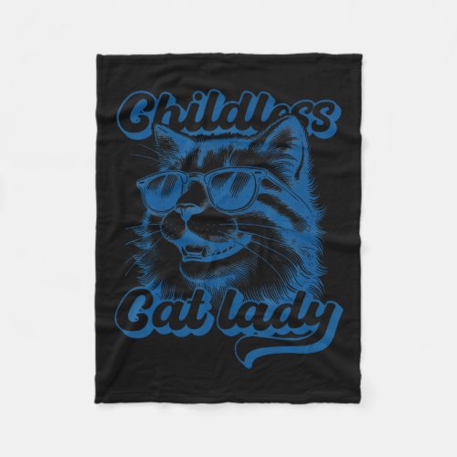 Cat Ladies Against Fascism 2  Fleece Blanket