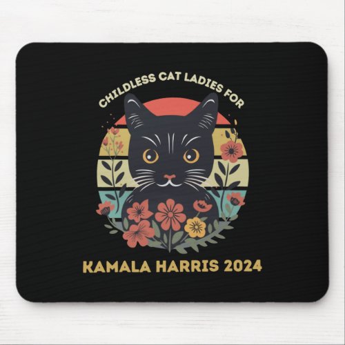 Cat Ladies Against Fascism  Mouse Pad