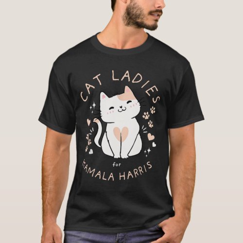 Cat Ladies Cat Lady For Commala Comma La 2024  T_Shirt