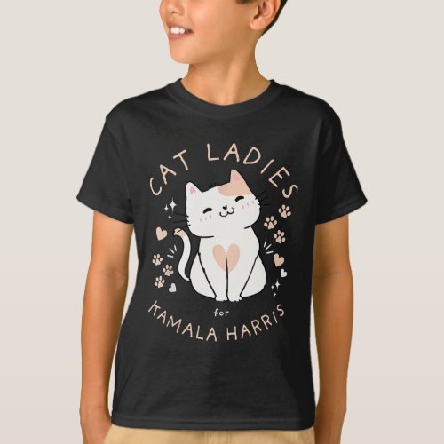 Cat Ladies Cat Lady For Commala Comma La 2024  T_Shirt