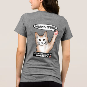 Cat Ladies Cat T-Shirt Tri-Blend Shirt
