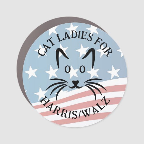 Cat Ladies for HarrisWalz Design Car Magnet