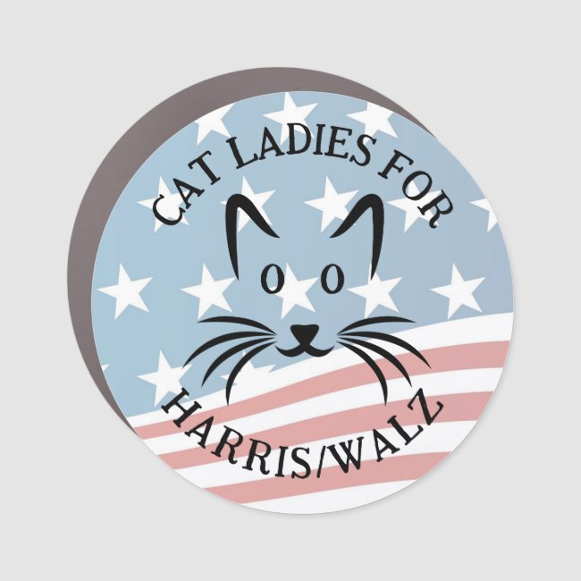 Cat Ladies for Harris/Walz Design