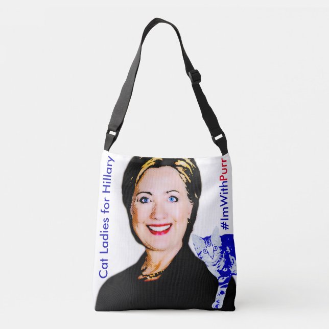 Cat Ladies for Hillary All Over Image Tote (Back)