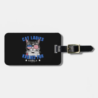 Cat Ladies For Kamala (2) Luggage Tag