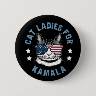Cat Ladies For Kamala Button