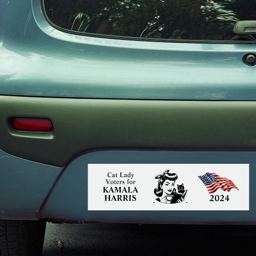 Cat Ladies for Kamala Car Magnet