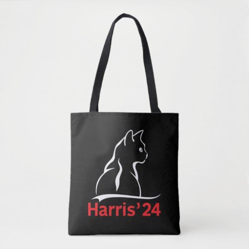 Cat Ladies for Kamala Cat 2024 President Kamala  Tote Bag