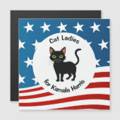 Cat Ladies for Kamala Design Magnetic Card (Front/Back)