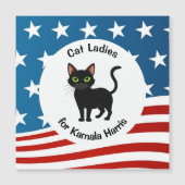 Cat Ladies for Kamala Design Magnetic Card (Front)