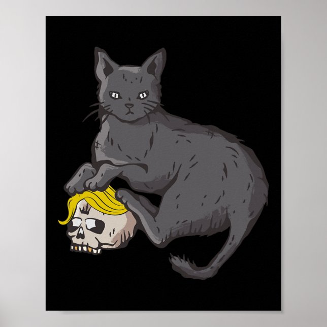 Cat Ladies For Kamala Harris 2024 Horror Cat Lady  Poster (Front)