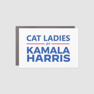 Cat Ladies for Kamala Harris Car Magnet