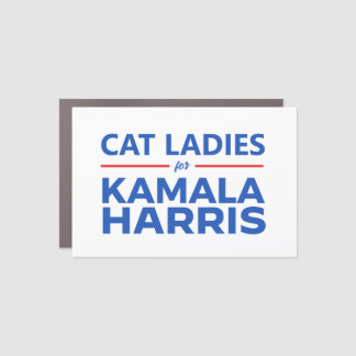 Cat Ladies for Kamala Harris Car Magnet
