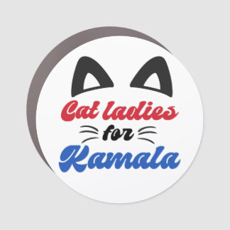 Cat Ladies for Kamala Harris Car Magnet