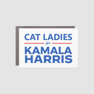 Cat Ladies for Kamala Harris Car Magnet