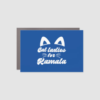 Cat Ladies for Kamala Harris Car Magnet
