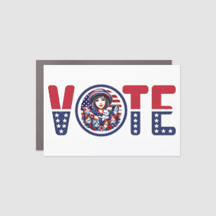Cat Ladies for Kamala Vote Car Magnet