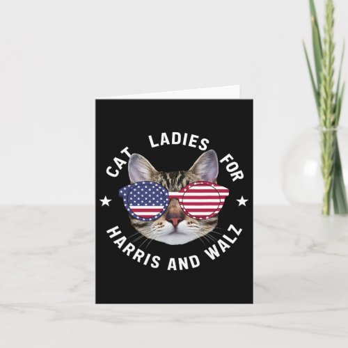 Cat Ladies Harris Waltz 2024 Cat Ladies For Harris Card