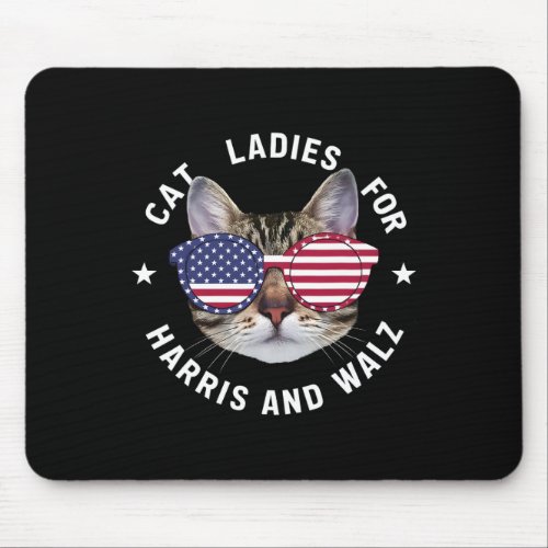 Cat Ladies Harris Waltz 2024 Cat Ladies For Harris Mouse Pad