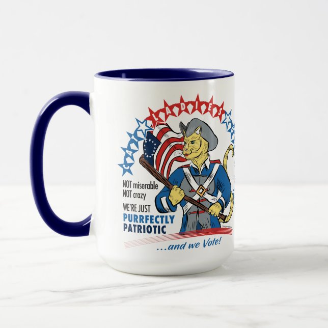 Cat Ladies United mug. Sip & support cat lovers! Mug (Left)