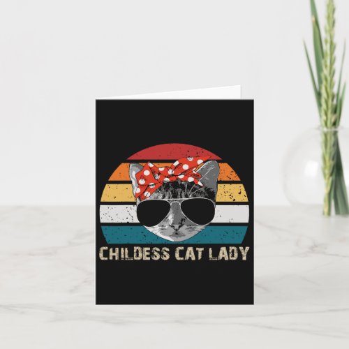 Cat Lady 2024 Funny Political Elections Democrat 1 Card