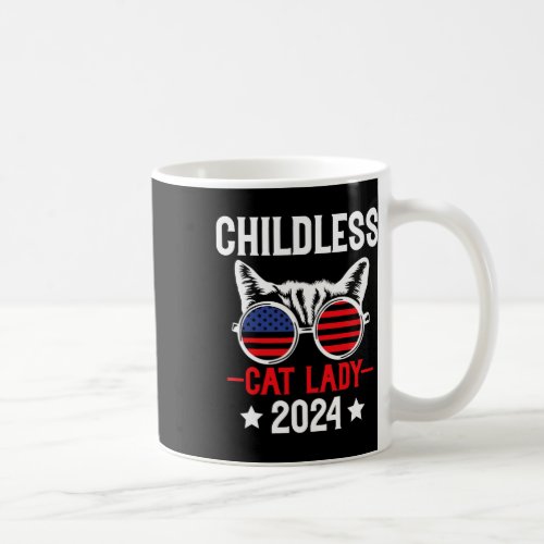 Cat Lady 2024 Funny Political Elections Democrat 5 Coffee Mug