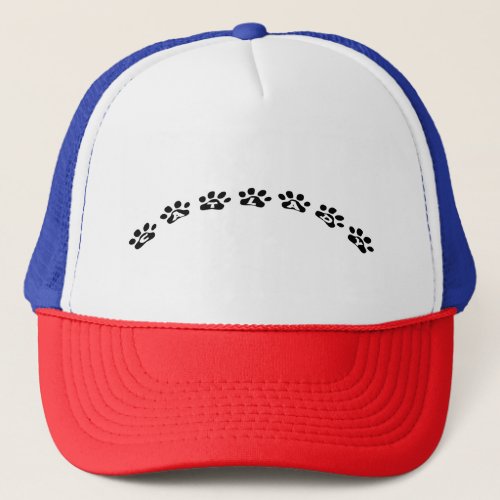 Cat Lady Black Paws Trucker Hat