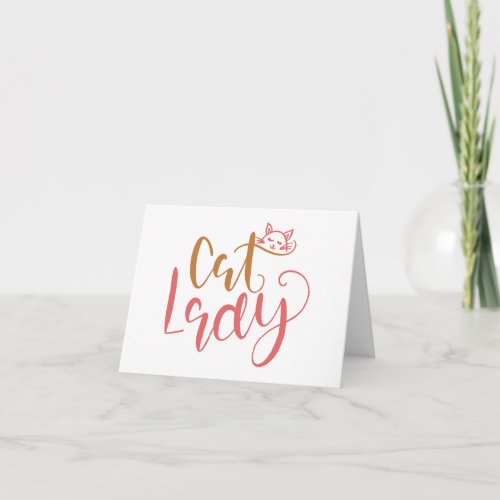 Cat Lady BLANK  Card