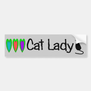 "Cat Lady" Bumper Sticker